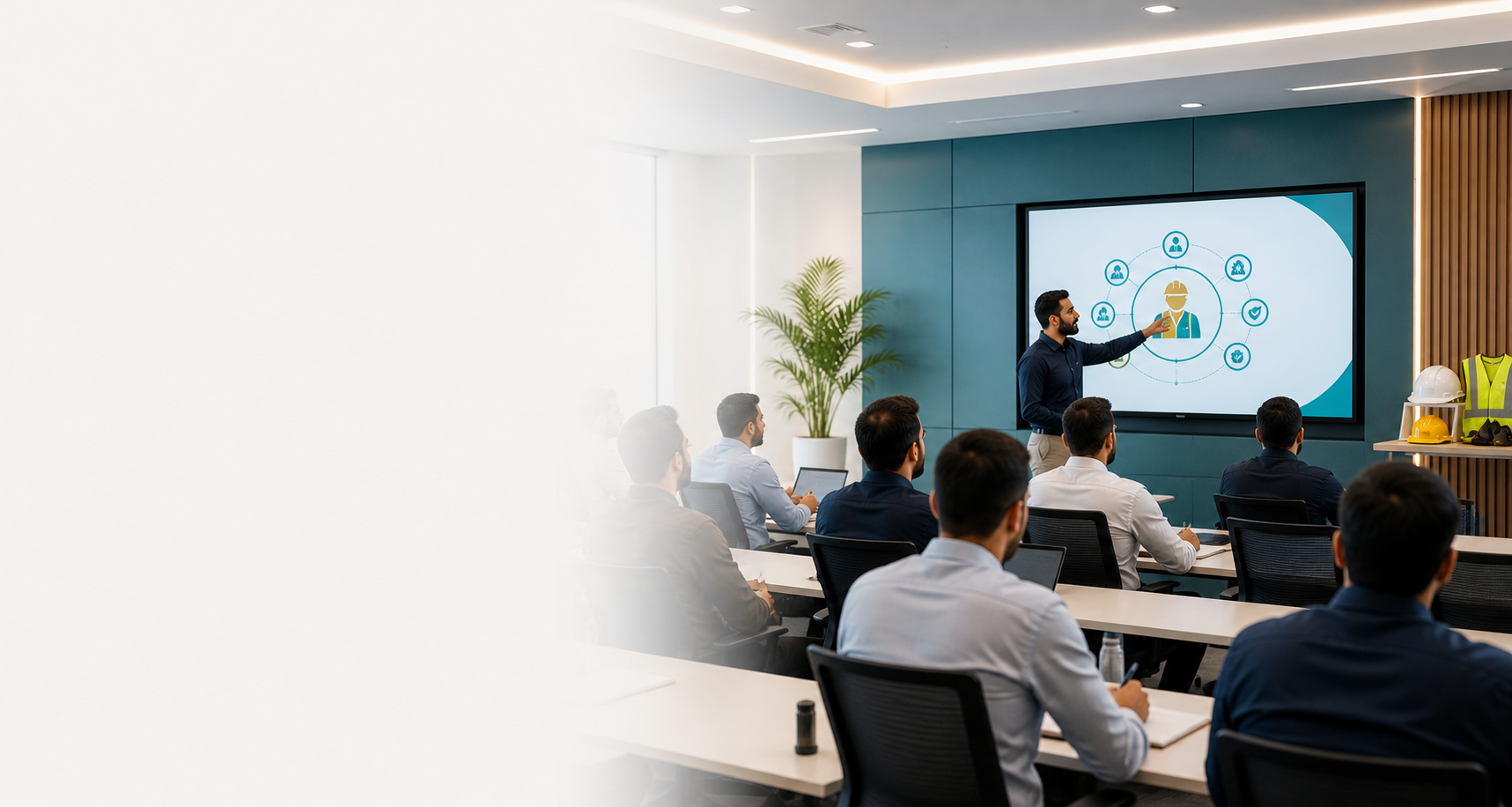 Instructor-led safety training classroom